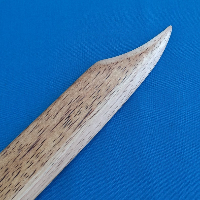 Hand Carved Wooden Knife Black Walnut Handle Oak Blade Maple Etsy