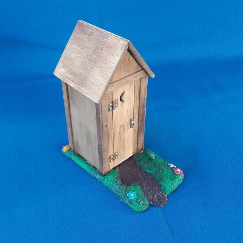 124 Scale Miniature Outhouse Dollhouse Train Set Etsy
