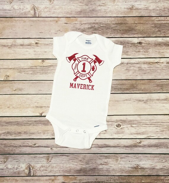 Firefighter Onesie Fire Department Baby 