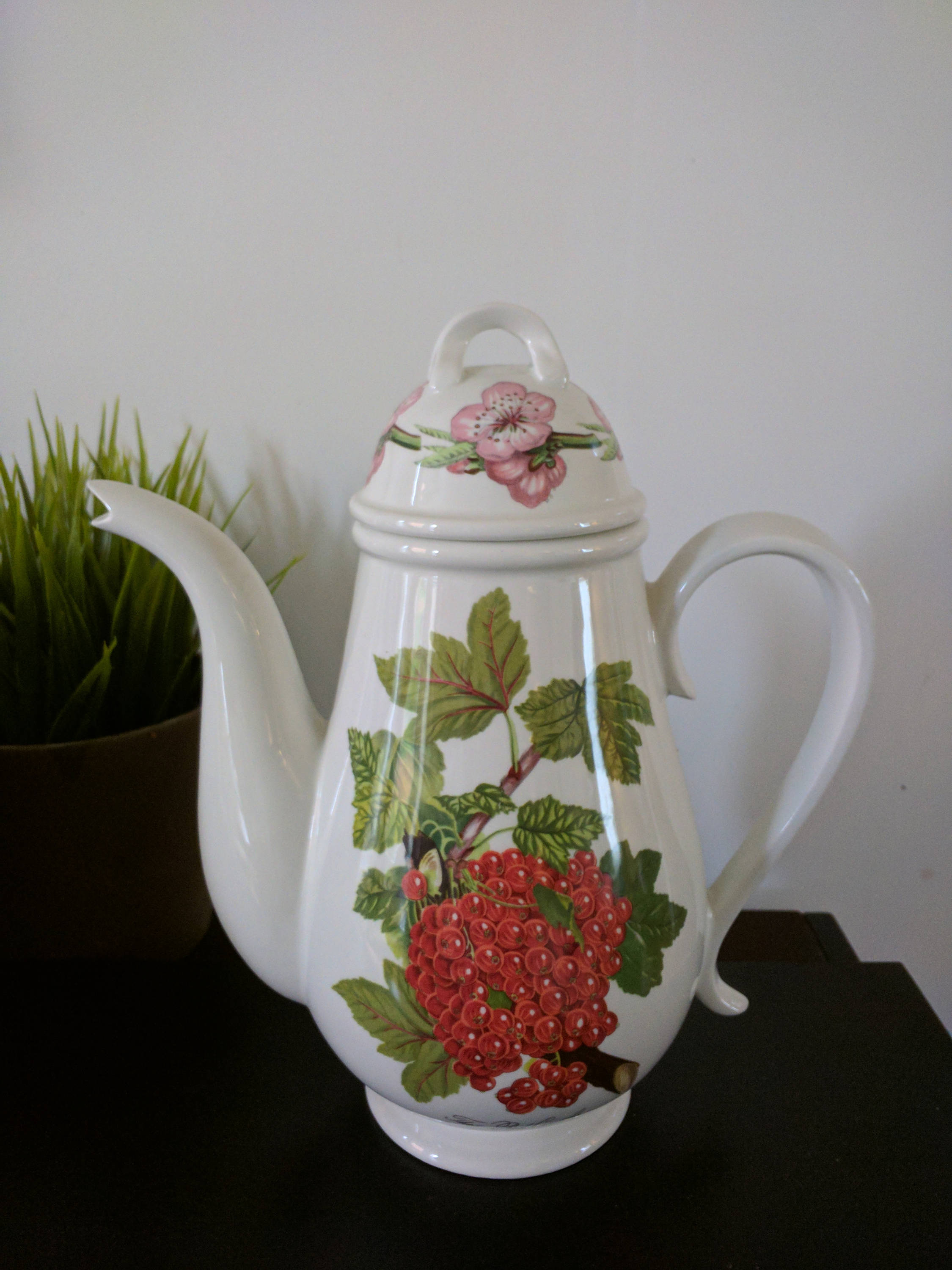 Vintage Portmeirion Coffee Pot The Red Currant discontinued Etsy