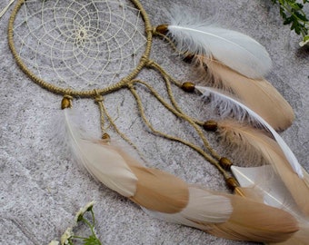 Boho Traumfänger: Beige Kinderzimmer Dekor, Gender Neutral Geschenk