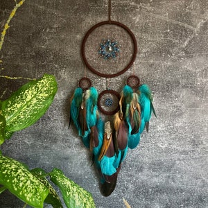 Turquoise Dream Catcher Light Blue Christmas Gift Large Turquoise Dream Catcher Light Blue Christmas Gift Large