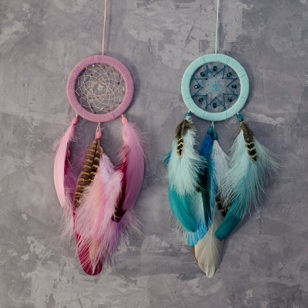 Nursery Dream Catchers. Pink Dreamcatcher for Girls Room. Etsy