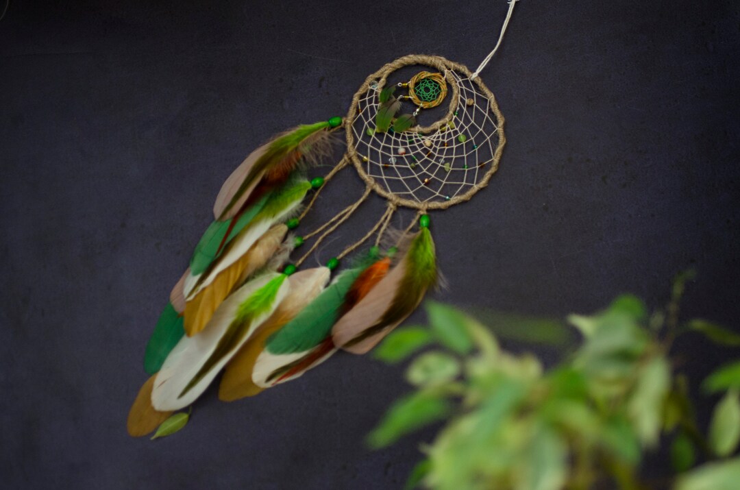Greenery Bedroom Dream Catcher Decor. Moon Dream Catcher. Etsy New Zealand