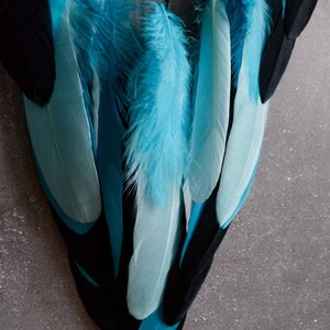 Dream Catcher With Turquoise Rocks. Large Mint Blue Dreamcatcher ...
