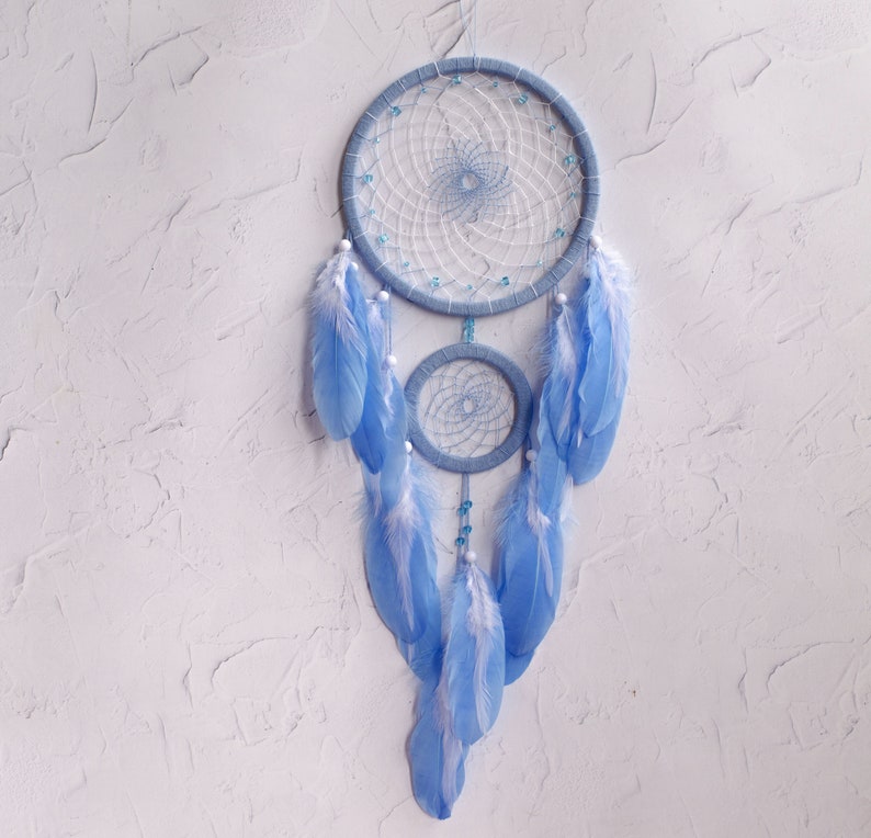 Dreamcatcher for Boy Baby Boy Nursery Dreamcatcher Sky Blue Etsy