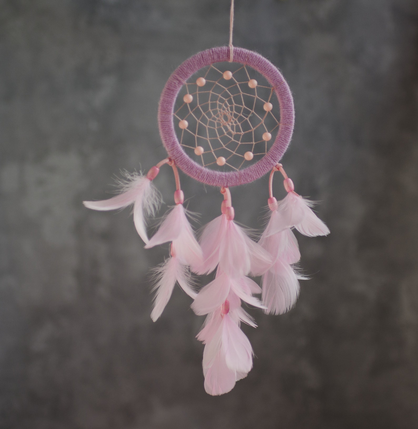 Nursery Baby Pink Dream Catcher. Pink Dreamcatcher for Girls. | Etsy