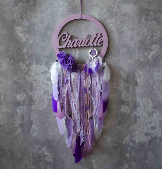 lavender nursery wall decor