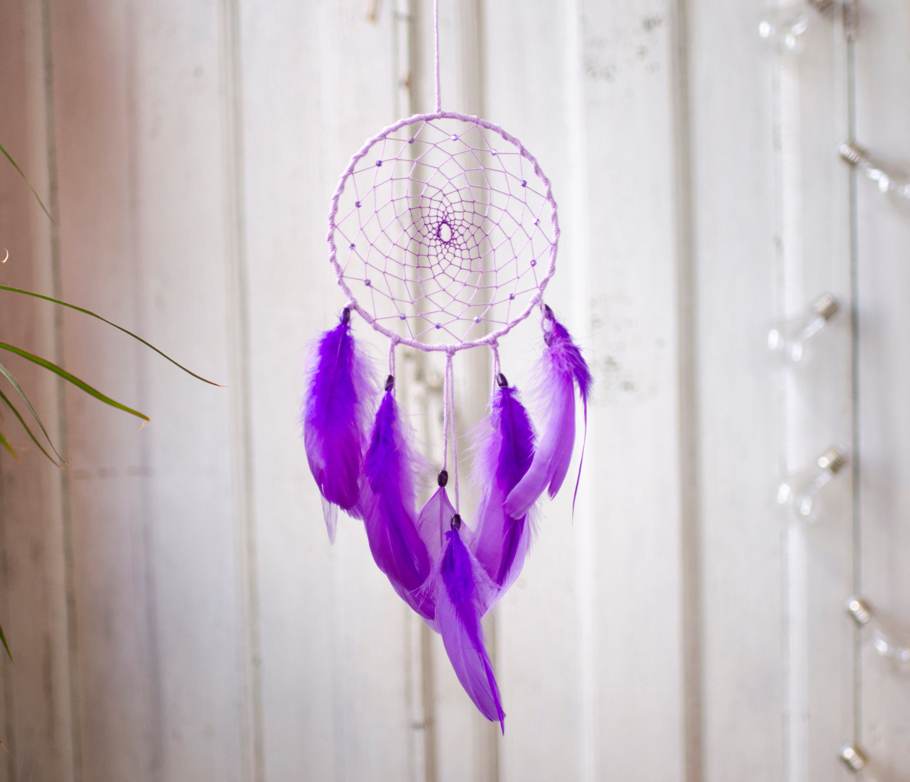 Purple Dream Catcher. Dreamcatcher for Baby Girl Nursery. - Etsy