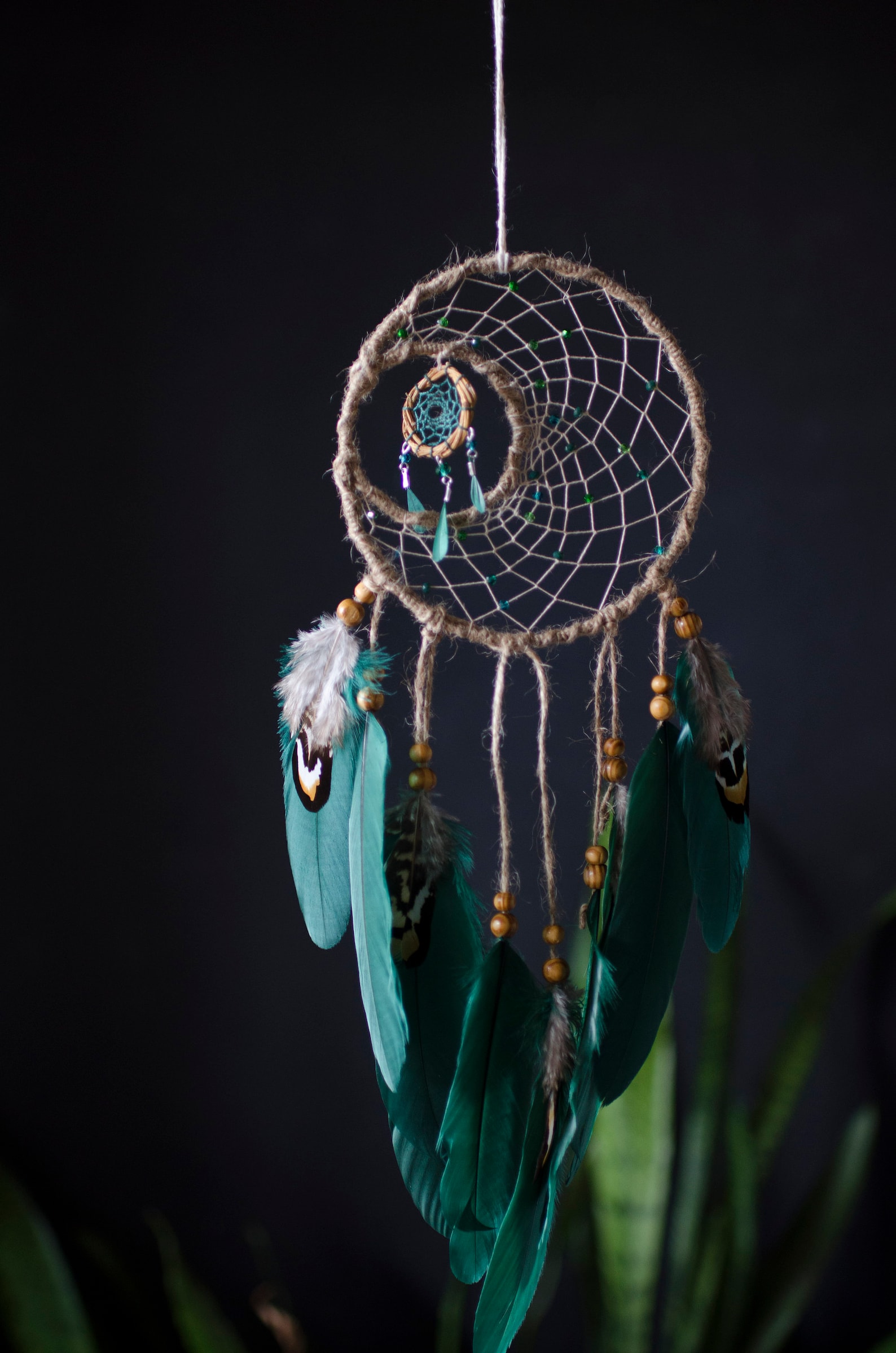 Unique Green Dream Catcher. Forest Spirit Dream Catcher Etsy
