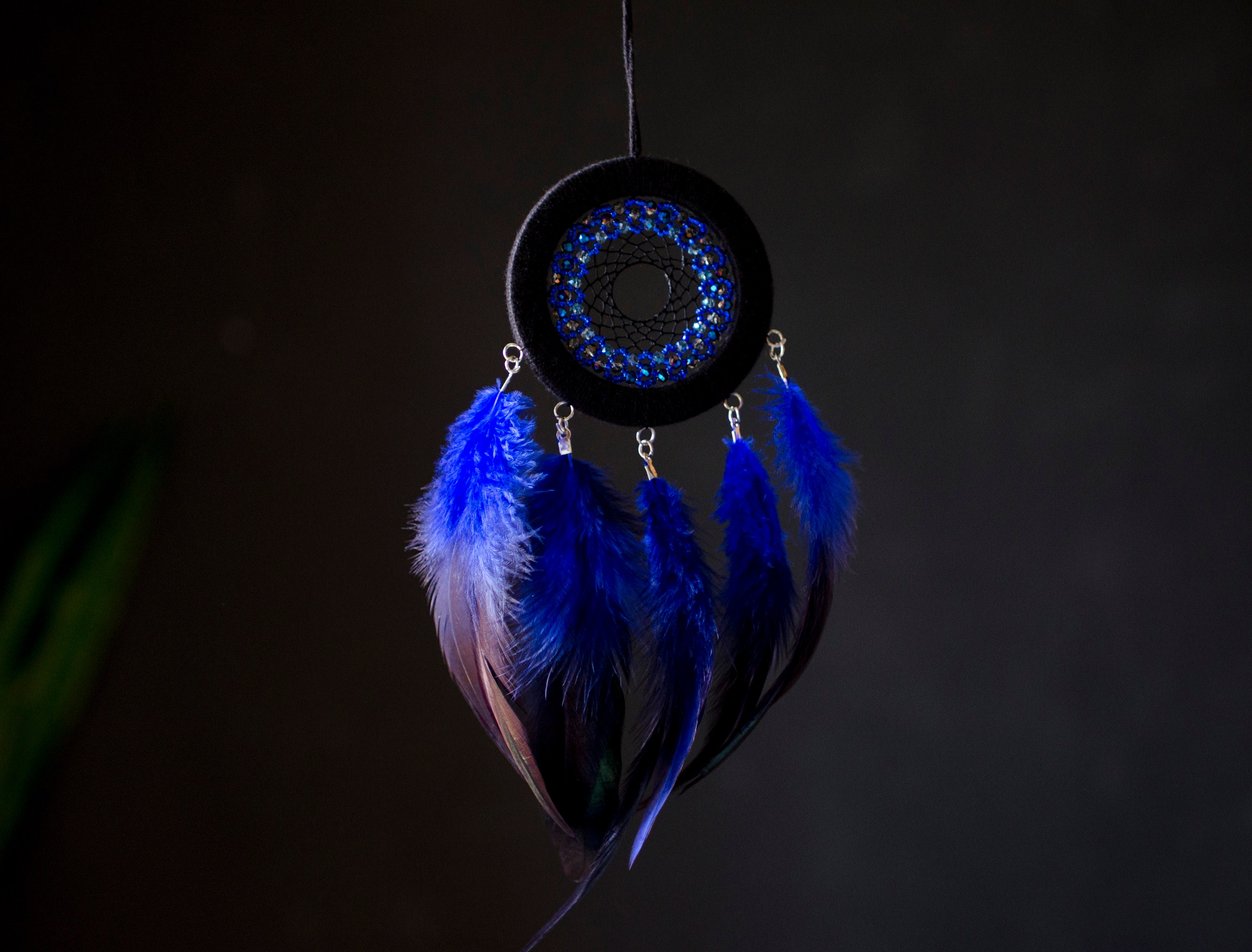 Turquoise Blue Dreamcatcher. Small Dream Catcher. Christmas Gift Idea ...