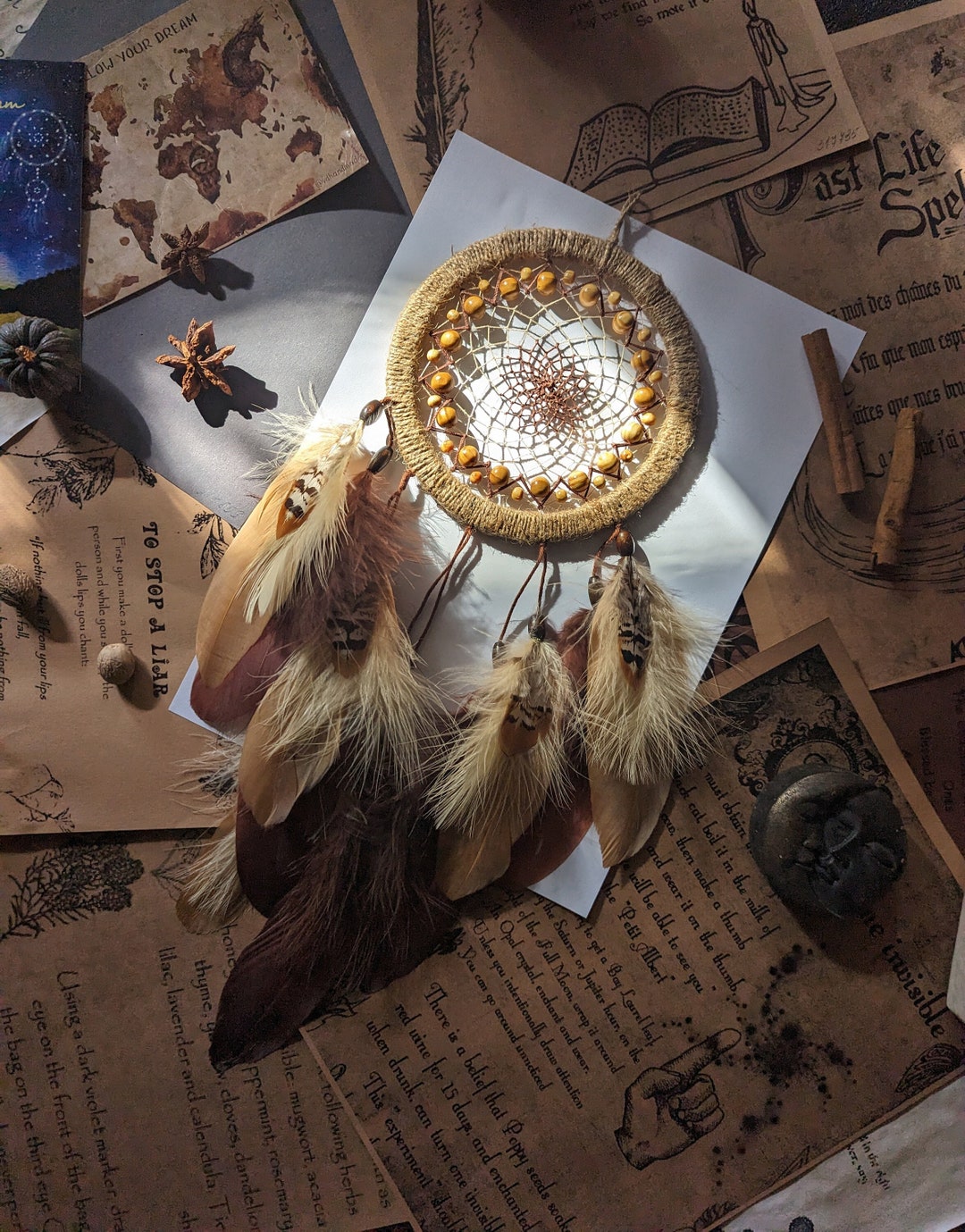 Buy Natural Dreamcatcher Brown Beige Dream Catcher Inspired by Native  American Authentic Dreamcatchers Online in India