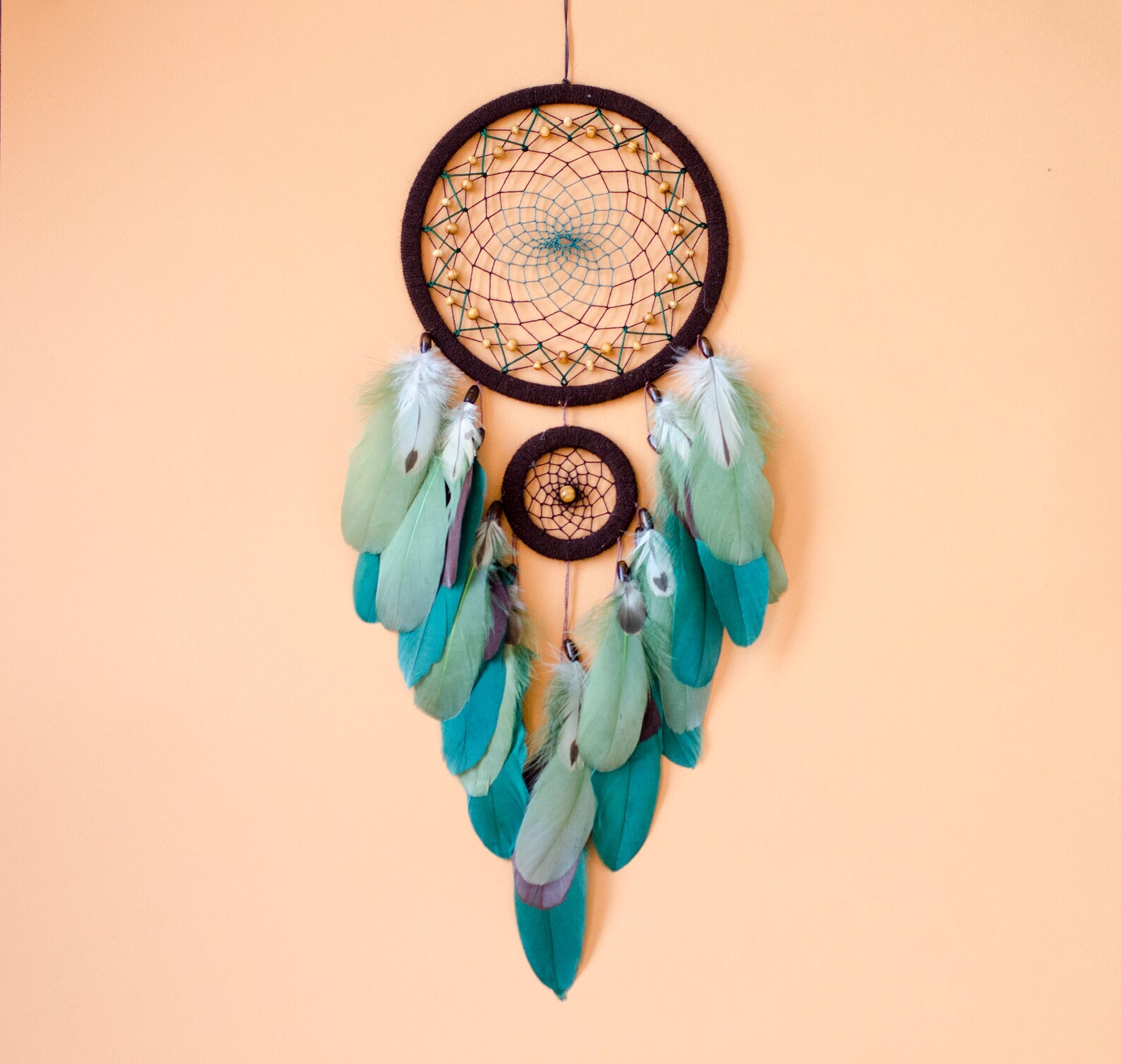 Natural Brown Dream Catcher Green Dreamcatcher Earthy Wall Etsy UK