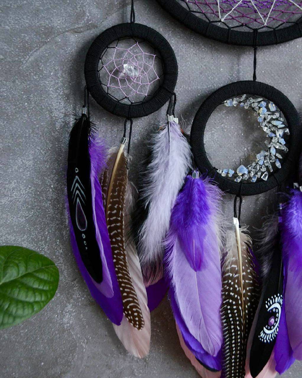 Large Dream Catcher With Crystals. Moonstone Dreamcatcher. Etsy India