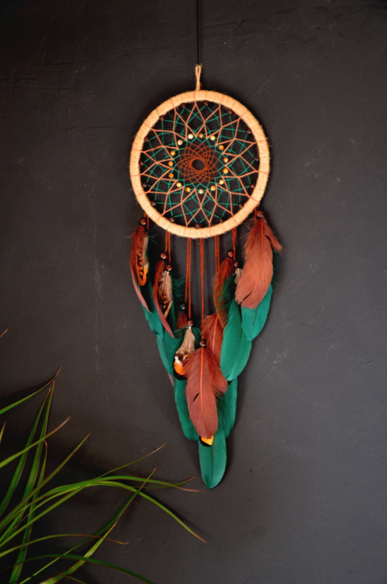 Native American Dreamcatcher Authentic Dream Catcher Boho Etsy