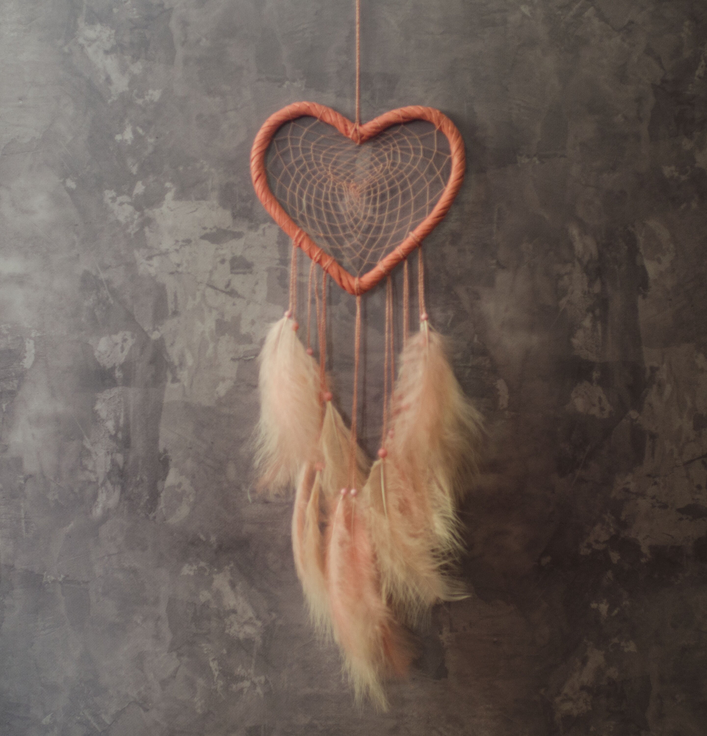 Pink dream catcher Heart dreamcatcher for teen girl's room Etsy