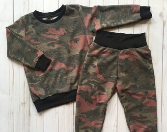 Baby Boy Sweats, Baby Sweats,Kids Sweats, Baby Boy Shower Gift, Camo Baby Sweats