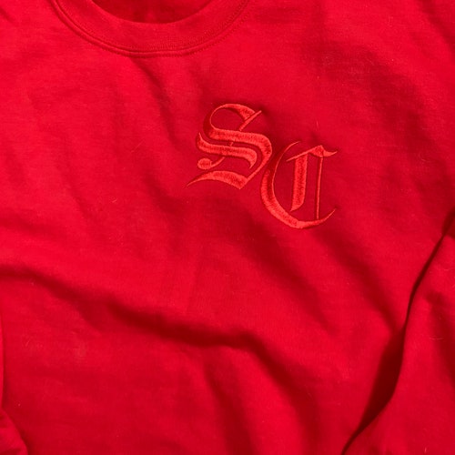 SC Initials Christmas Sweatshirt / Santa Claus / Scott Calvin - Etsy