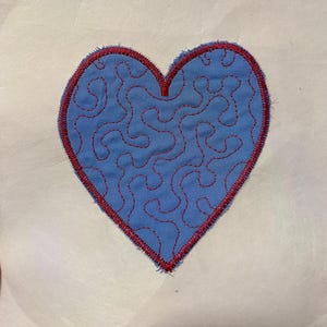quilted heart applique embroidery design, machine embroidery files, multiple size heart quilt applique, quilt embroidery design