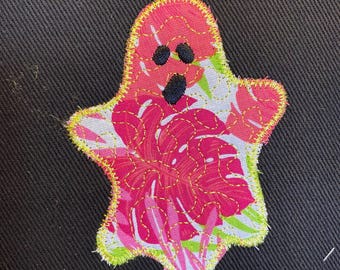 Ghost Applique Embroidery Design: Halloween Quilt Pattern (Digital Download)