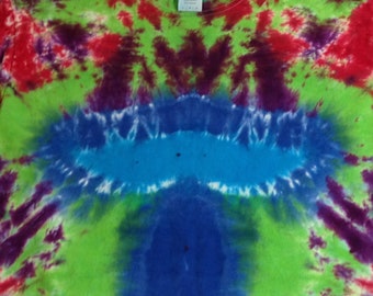 Tie Dye Crew neck Tee Large Mushroom