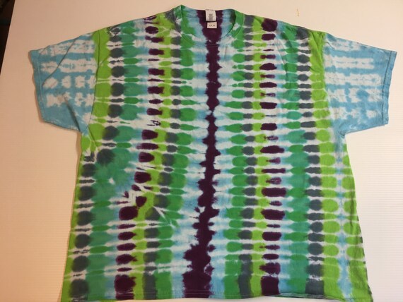 Tie Dyed Striped Pattern Tee size XXXL