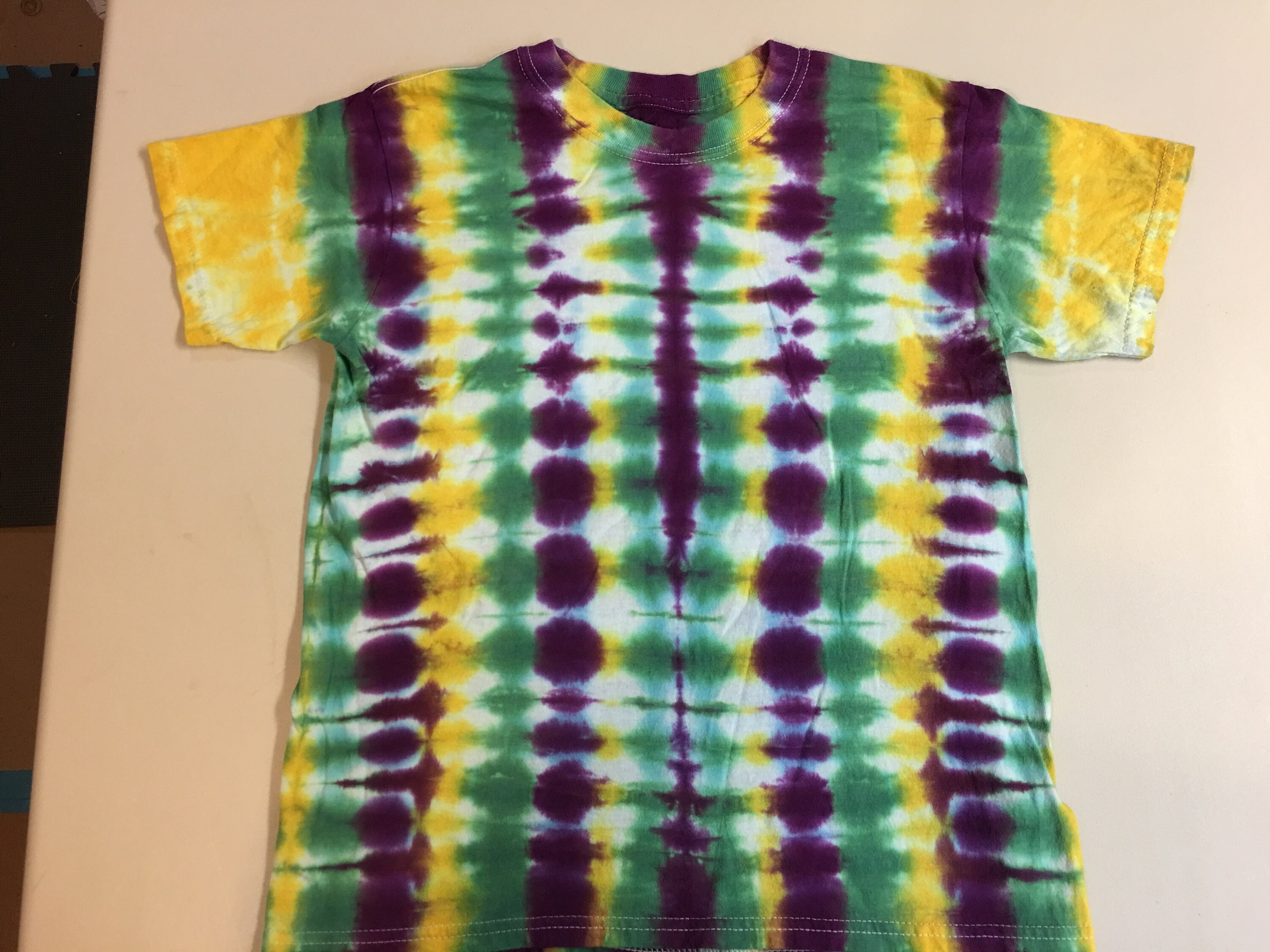 Mardi Gras Tie Dye Kids Shirt