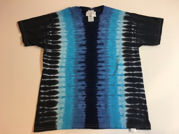 Striped Tie Dye Youth Tee Sized Medium