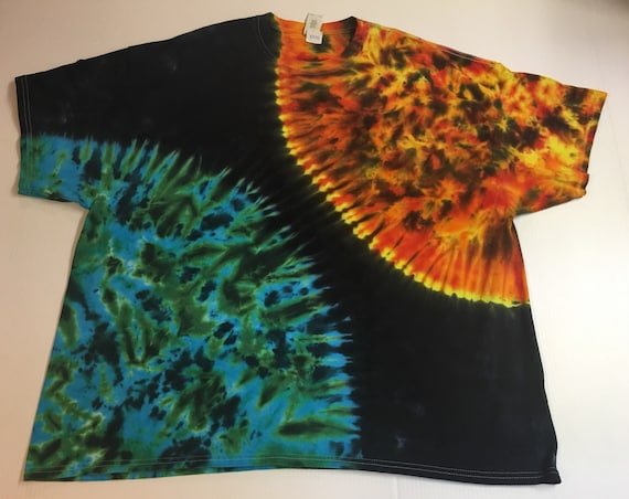 Sun and Earth Tie Dyed Tee shirt all sizes