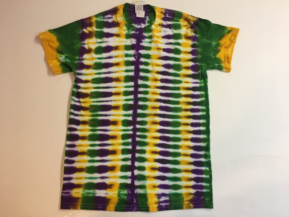 Mardi Gras Tie Dye Shirt Adult Small