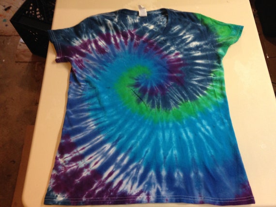 Ladies one of a kind  Spiral Tie Dyed Tee