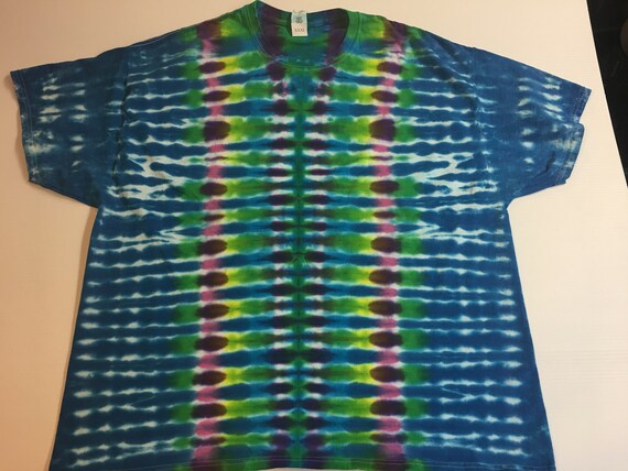 Tie Dyed Striped Pattern Tee size XXXL