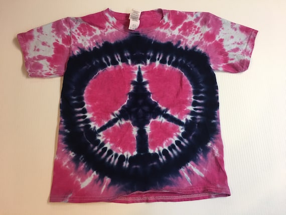 Peace Symbol Youth Tie Dyed Tee Small