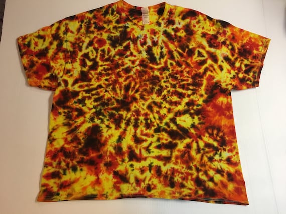 Tie Dye Fire T shirt all sizes