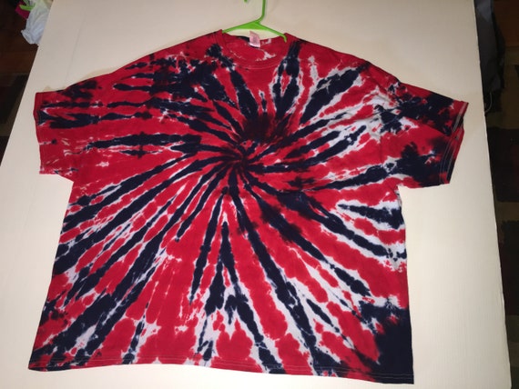 Tie Dyed Starburst Spiral tee shirt 5XL