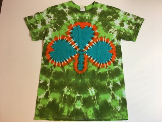 St. Patrick's Day Shamrock Tie Dye Tee Shirt all sizes