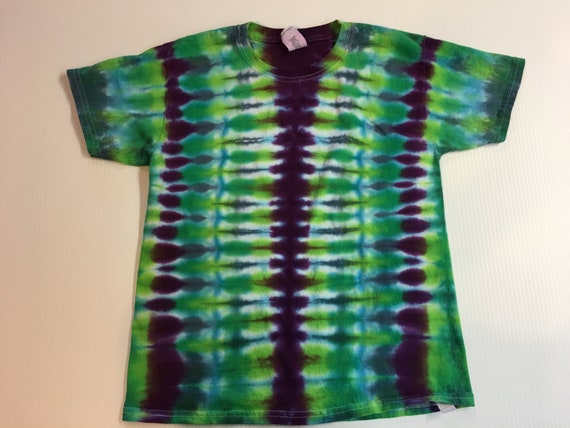 Striped Tie Dye Youth Tee Sized Medium