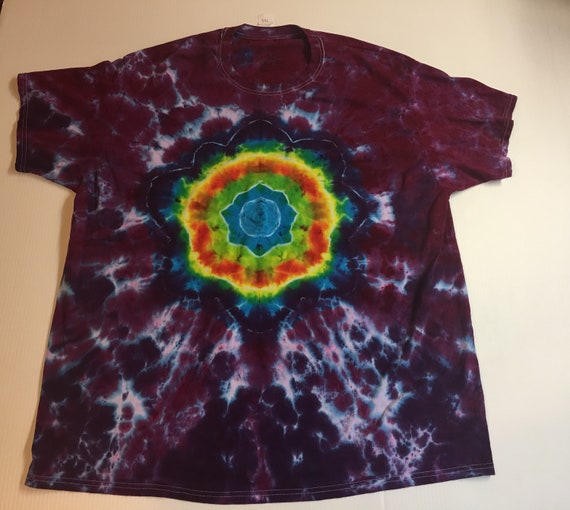 Tie dyed Mandala Tee shirt 3XL