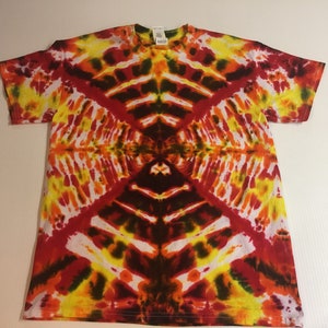 Tie Dyed Radio wave tee shirt Medium