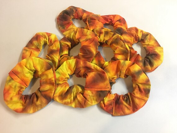 Tie Dyed hand made scrunchies