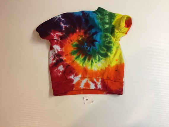 Rainbow Spiral Tie Dyed Animal Shirt size XXL
