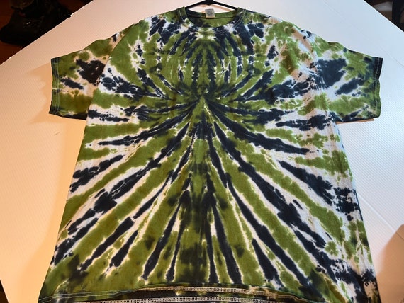 Spider Spiral Tie Dye Crewneck Tee XXL