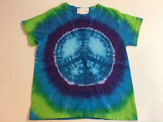 Peace Symbol Youth Tie Dyed Tee Small (6-8)