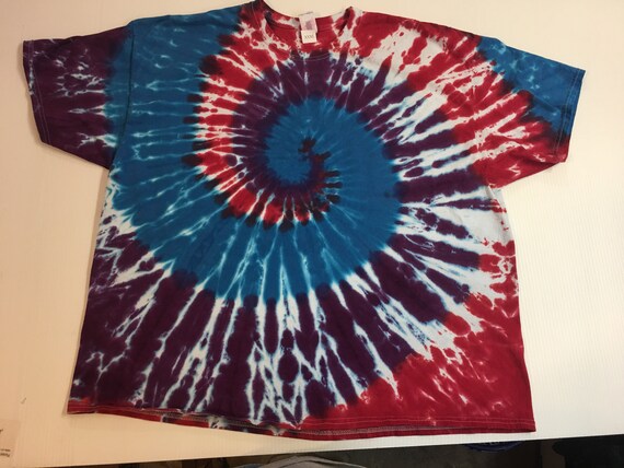 Spiral Tie Dye Short Sleeve Tee XXXL