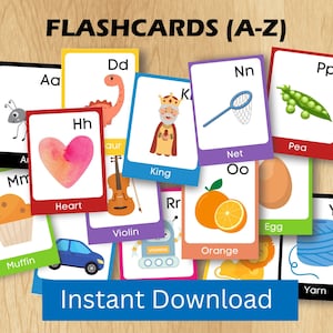 Flashcard alfabeto colorato, maiuscolo minuscolo, stampabile educativo, carte alfabetiche, apprendimento ABC Homeschool scaricabile, scuola materna