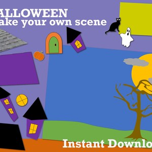 Printable Halloween Crafts for Kids Haunted House Preschool | Etsy