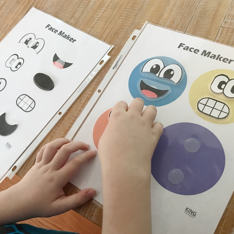 Build A Face Printable Activity For Kids Preschool File Folder Games Toddler Busy Book Pages Build A Face Printable Activity For Kids Preschool File Folder Games Toddler Busy Book Pages