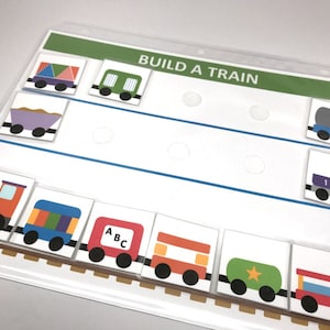 Build a Train, Toddler Games, Train Theme Birthday, Printable ...