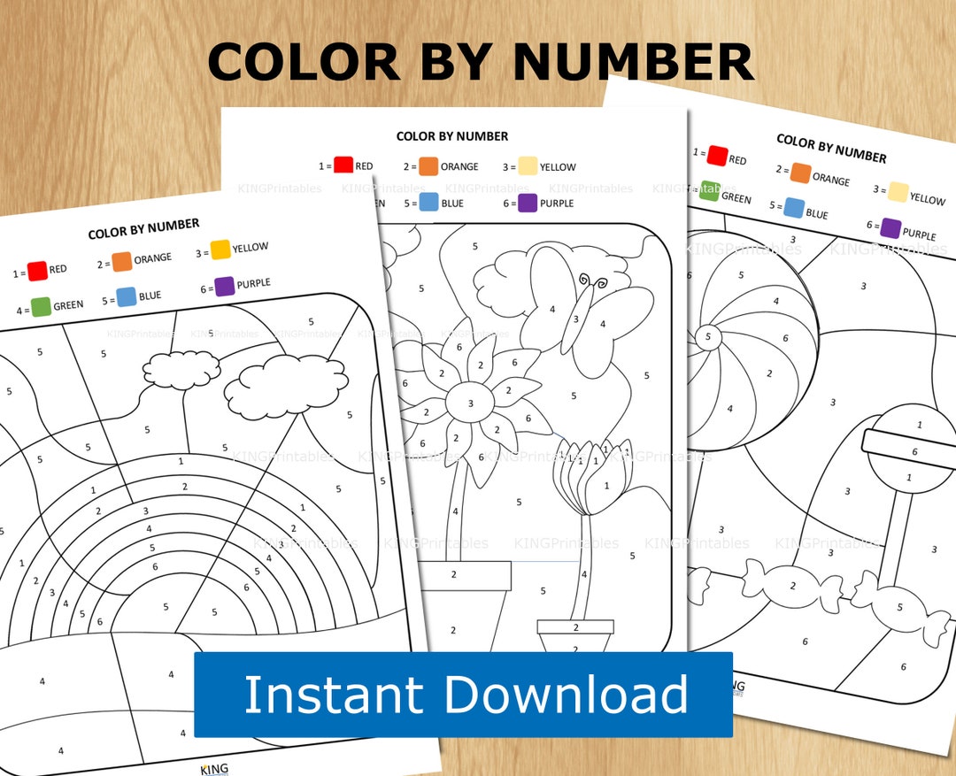 Free Spring Color by Number Easy Printables - Kindergarten  Kindergarten  coloring pages, Printables free kids, Kindergarten colors