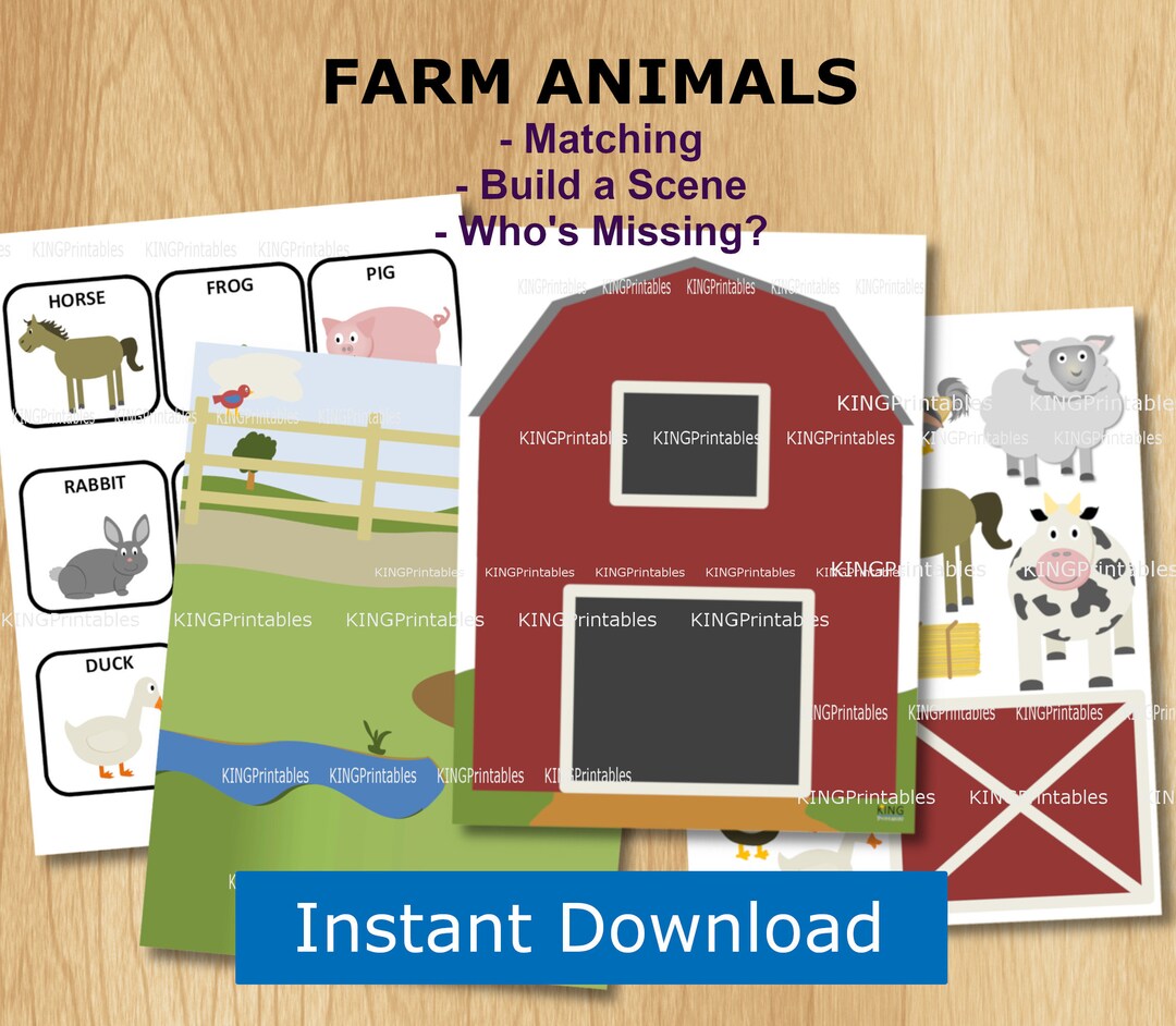 Toddler Printable, Farm Animals, Travel Games, Preschool Toys, Kids ...
